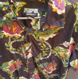 Large Patsgonia Pataloha Hawaiian button up shirt